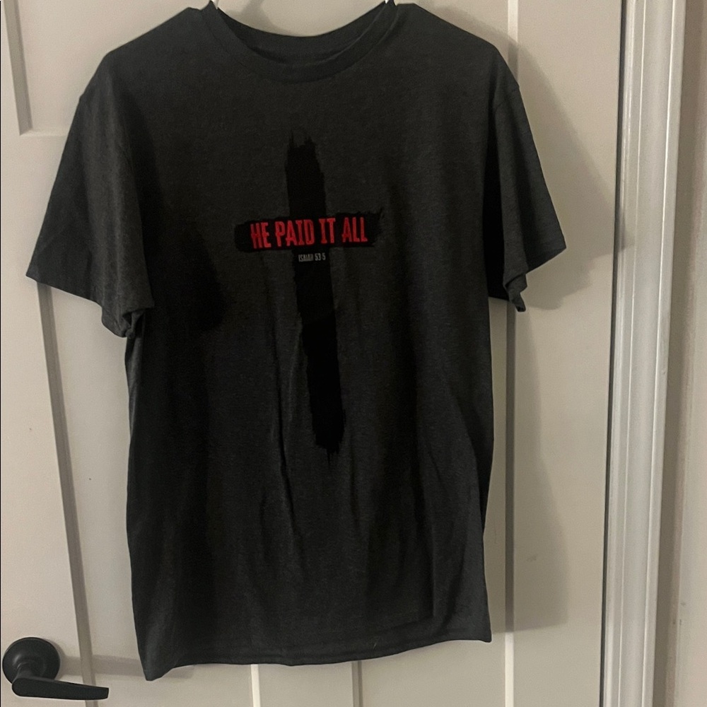 He Paid It All Short Sleeve Tee - Black